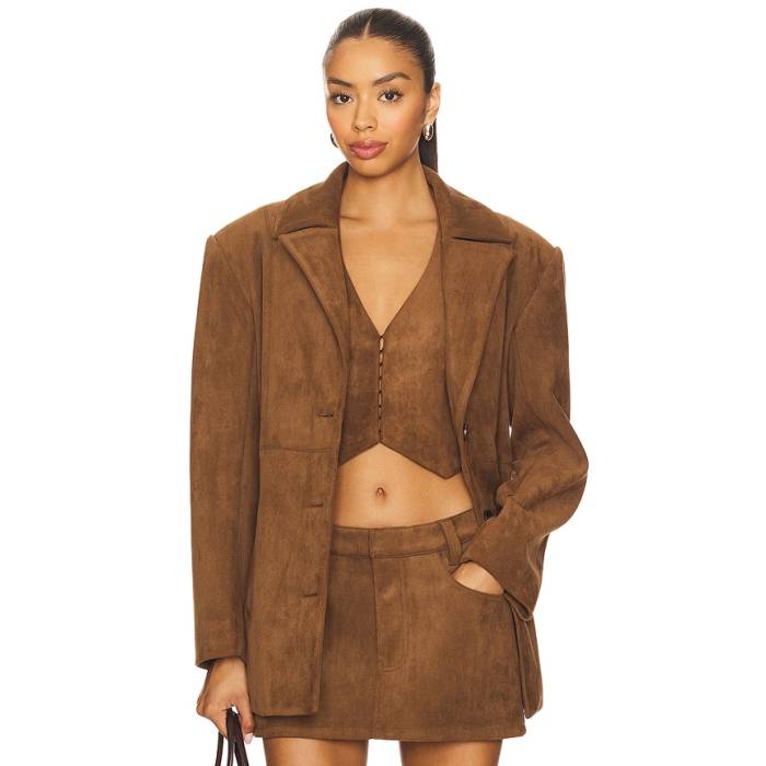 Nakedvice 【 The Brooklyn Blazer Women Brown 】 ブルックリン ブレイザー レディース 茶色 ブラウン｜スニケス