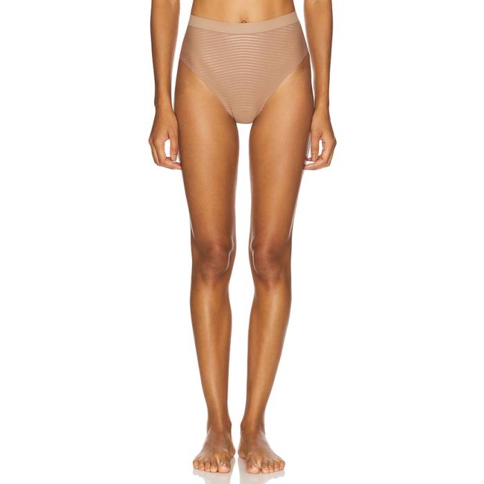渡り間クス Spanx 【 Shape Invisible Supima Cotton Thong Women Cafe 金 Lait 】 レディース