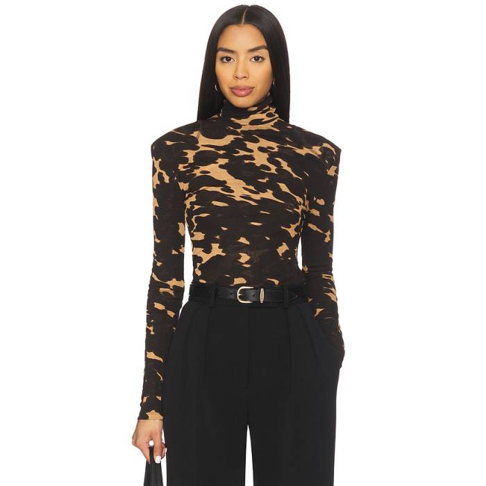 ナヌーシュカ Nanushka 【 Nayeli Top Women Midnight Mocha Apricot 】 レディース