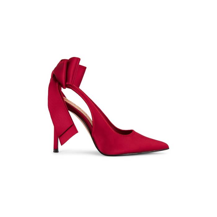 スティーブマデン Steve Madden 【 Teacup Pump Women Red Satin 】 揚水機 レディース Red 赤・赤いこと 繻子