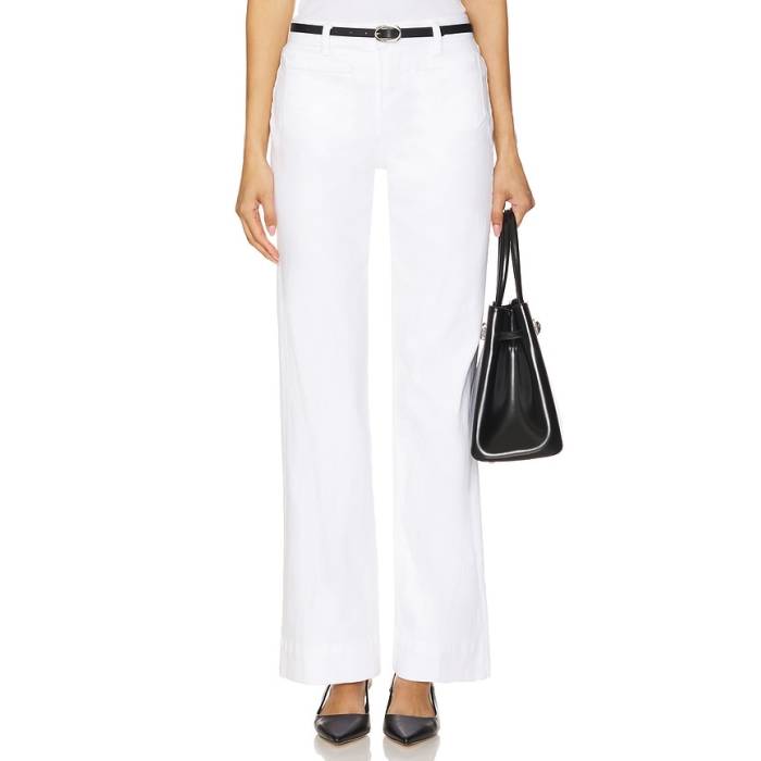 L'agence 【 Nolan High Rise Patchpocket Wide Leg Jeans Women Blanc 】 ハイ ライズ ジーンズ レディース ブランク｜スニケス 41,145円