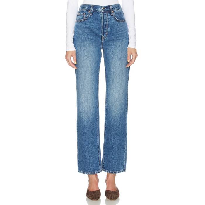 Pistola 【 Cassie Super High Rise Straight Jeans Women Capri 】 ご機嫌 ライズ デニム レディース