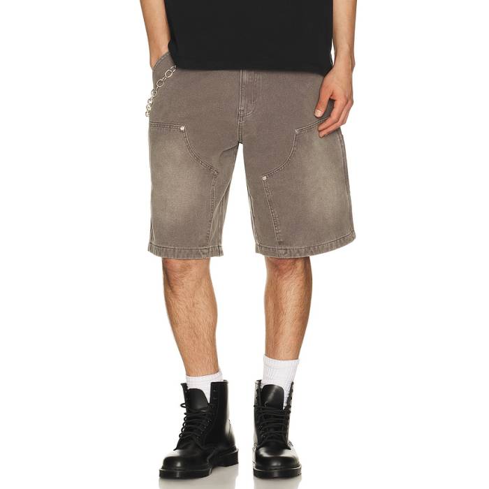 Ryoko Rain 【 Double Knee Carpenter Shorts Men Grey 】 ショーツ メンズ 灰色 グレー｜スニケス