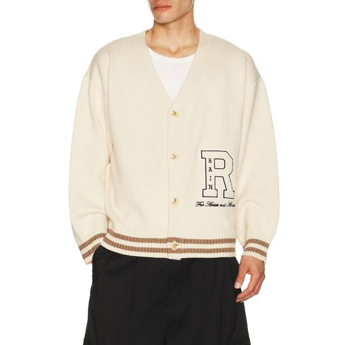 Ryoko Rain 【 Classic Cardigan Men Cream 】 古典派音楽 ジレー メンズ 皮膚軟化剤