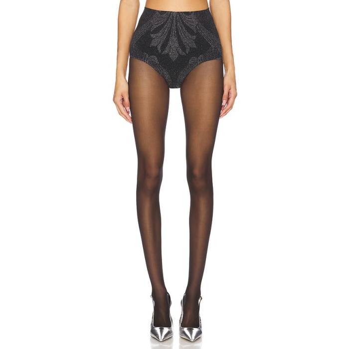 ウォルフォード Wolford 【 X Etro Metallic Jacquard Shorts Women Black &Amp; Silver 】 ショーツ レディース 黒色 ブラック Silver 銀色・シルバー|スニケス