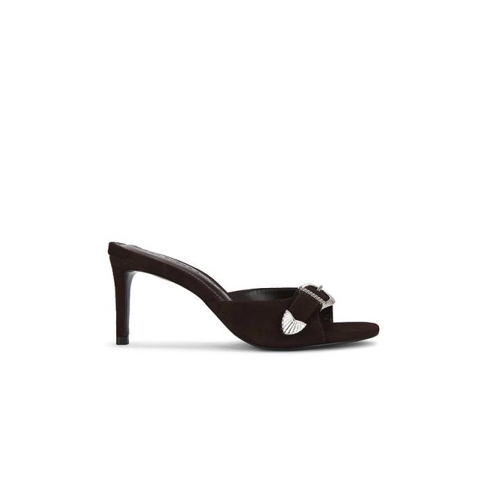 Black Suede Studio 【 Elena 70 Mule Women Hot Fudge Suede 】 レディース スエード・スウェード
