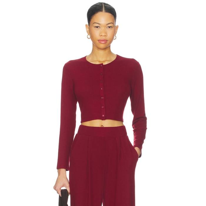 Leset 【 Lauren Crop Cardigan Ii Women Pinot 】 Crop クロップ ジレー レディース