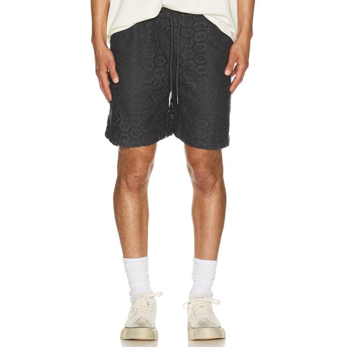 Honor The Gift 【 Crochet Shorts Men Black 】 ショーツ メンズ 黒色 ブラック｜スニケス