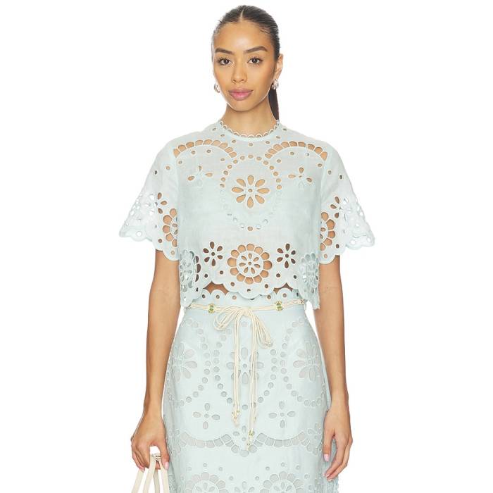 ジマーマン Zimmermann 【 Awaken Embroidered Bodice Women Mint 】 レディース