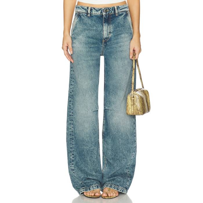 Icon Denim 【 Ava Wide Leg Jeans Women Aged Stone 】 デニム レディース