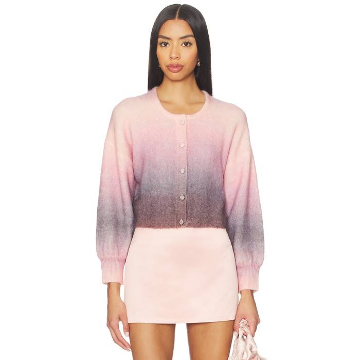 Misa Los Angeles 【 Peggy Cardigan Women Sunset Ombre 】 ジレー レディース
