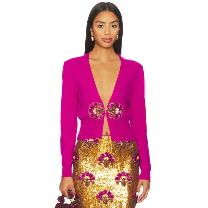 Le Superbe 【 Joshua Tree Cardigan Women Hot Plum 】 ジレー レディース