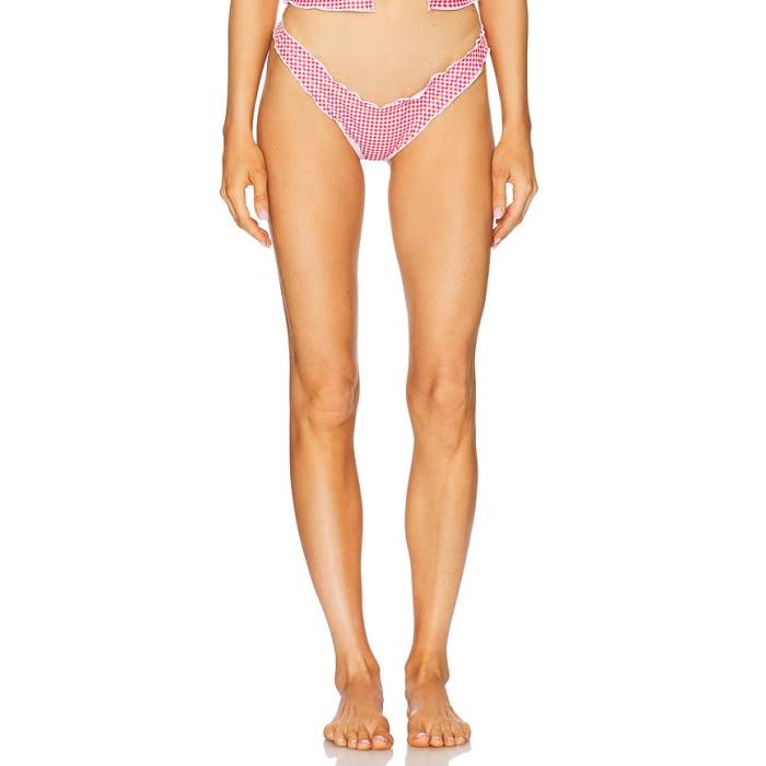 More To Come 【 Evelyn Bikini Bottom Women Red Gingham 】 ズボン ボトムス レディース Red 赤・赤いこと