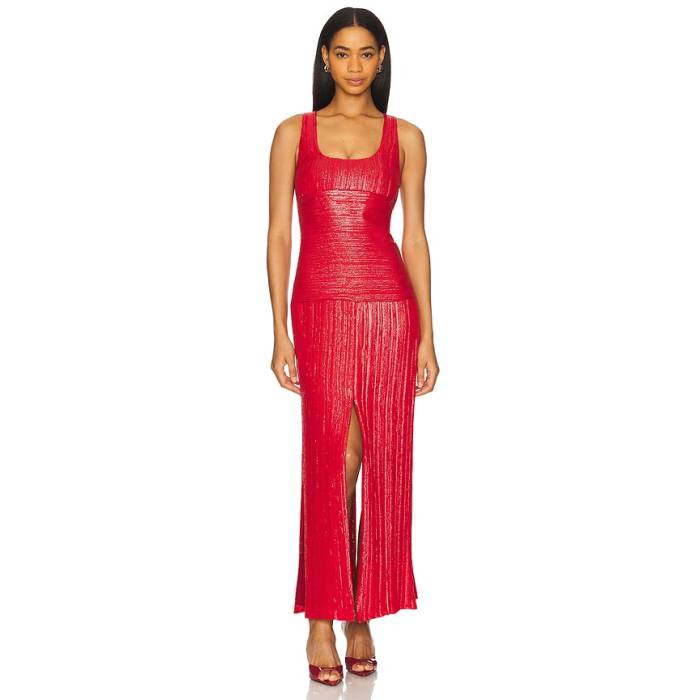 プラバルグルン Prabal Gurung 【 Racer Back Tank Dress Women Red 】 貯蔵タンクいの一番 お召しもの レディース Red 赤・赤いこと