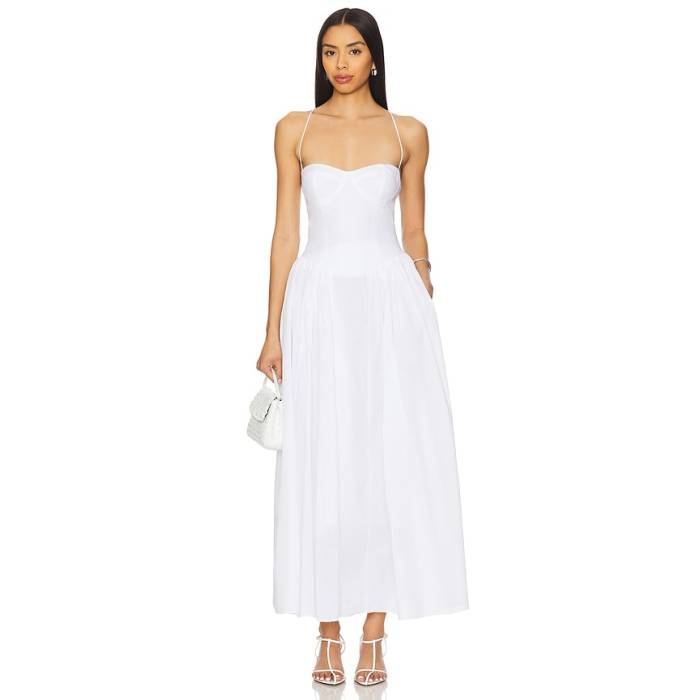 バルドット Bardot 【 Estie Maxi Dress Women Orchid White 】 ドレス レディース 白色 ホワイト|スニケス