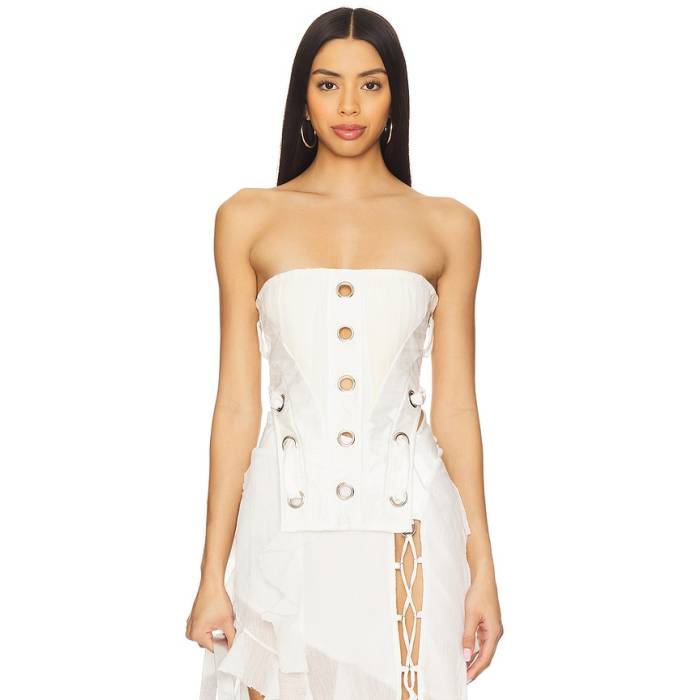 Amor Mia 【 Prey Corset Women White 】 レディース 白いこと 白いこと