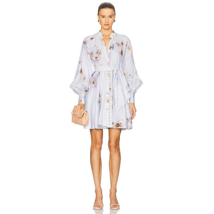 ジマーマン Zimmermann 【 Fit & Flare Dress Women Lilac Poppy 】 ドレス レディース｜スニケス