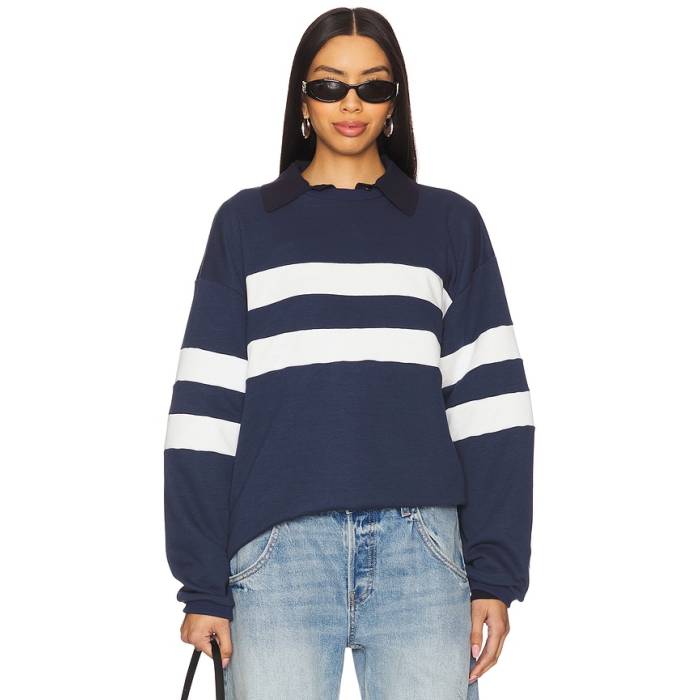 Superdown 【 Jordy Oversized Crewneck Women Navy 】 レディース 紺色 米国海軍
