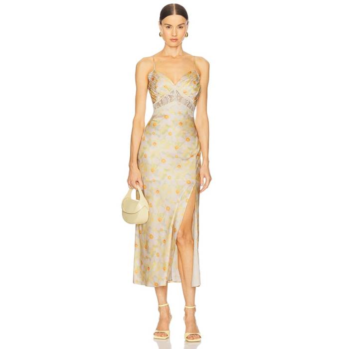 Astr The Label 【 Ivanna Dress Women Yellow Green Floral 】 ドレス レディース yellow 黄色・イエロー green 緑・グリーン|スニケス