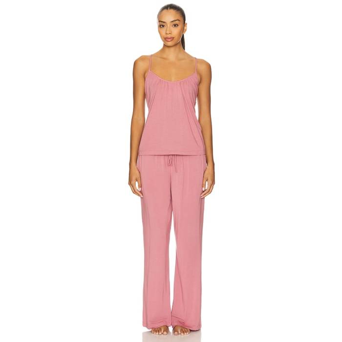 エバージェイ Eberjey 【 Gisele Cami \u0026 Pant Pj Set Women Berry Blush 】 ズボン下 レディース