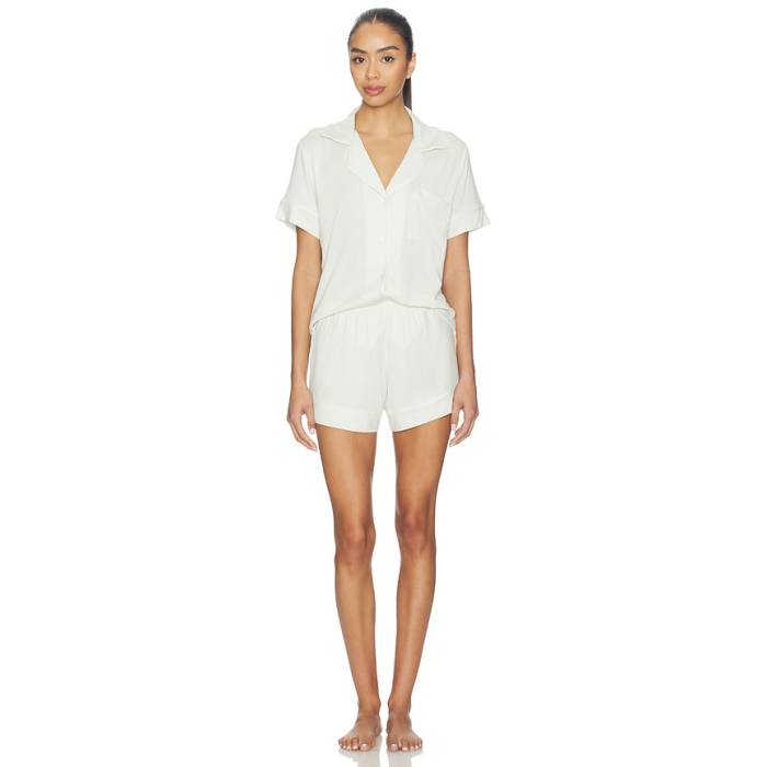 エバージェイ Eberjey 【 Gisele Relaxed Pj Set Women Seafoam &Amp; Ivory 】 レディース アイボリー｜スニケス