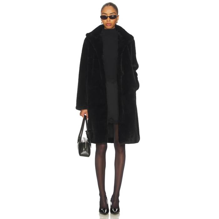 Unreal Fur 【 Raven Coat Women Black 】 レディース 黒いこと 黒いこと