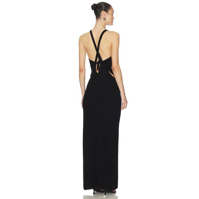 Aya Muse 【 Lira Dress Women Black 】 御召しもの レディース 黒いこと 黒いこと