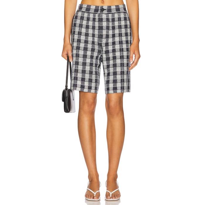 Guest In Residence 【 Gingham Bermuda Short Women Midnight Combo 】 レディース
