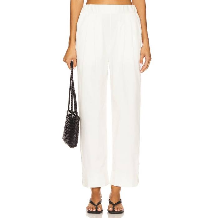 Bevza 【 Cuff Trousers Women White 】 レディース 白いこと 白いこと