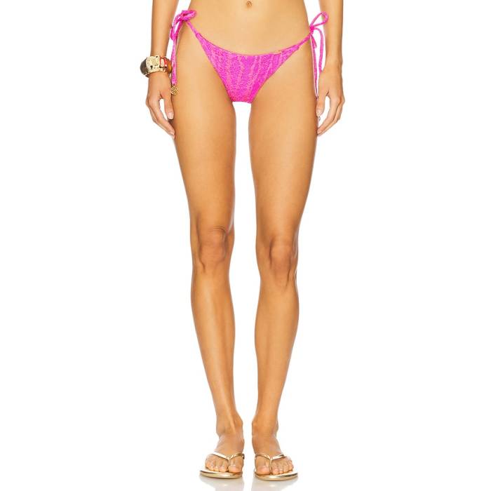 ルリファマ Luli Fama 【 Seamless Ruched Back Brazilian Tie Side Bottom Women Fuchsia 】 タイ ズボン ボトムス レディース