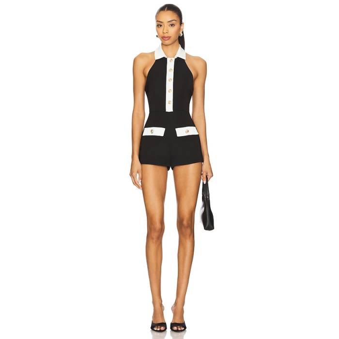 All The Ways 【 Jemma Romper Women Black 】 ロンパース レディース 黒いこと 黒いこと