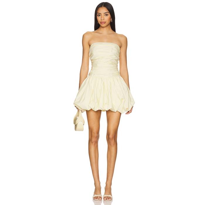 Lovers And Friends 【 Abigail Mini Dress Women Baby Yellow 】 お召しもの レディース yellow 黄味がかった・黄色