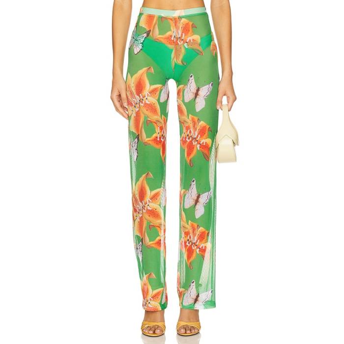 Juliet Johnstone 【 Mesh Pant Women Green 】 ズボン下 レディース green 緑・緑であること レディースファッション-ボトムス