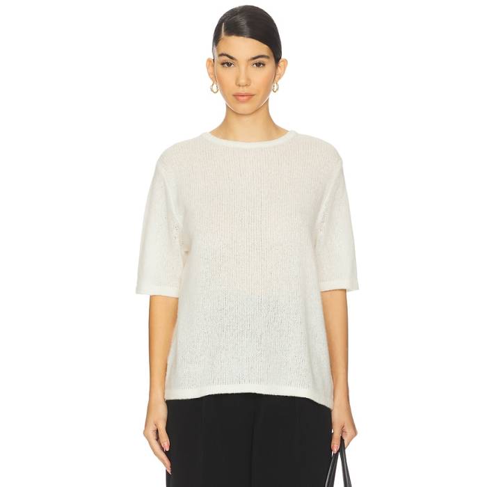 Lisa Yang 【 Cecelia T-Shirt Women Cream 】 プルオーバー レディース 皮膚軟化剤