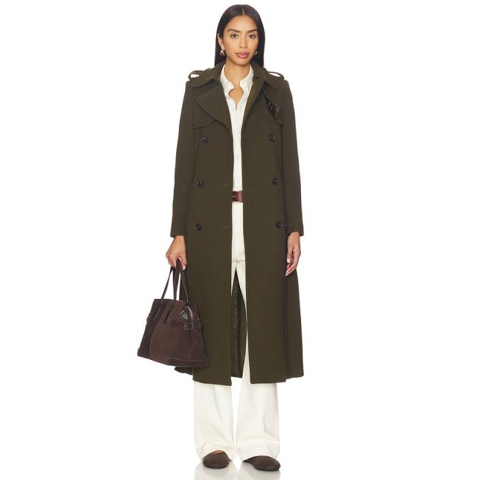 Ivy Oak 【 Charlotte Ann Coat Women Dark Khaki 】 シャーロット レディース カーキ｜スニケス