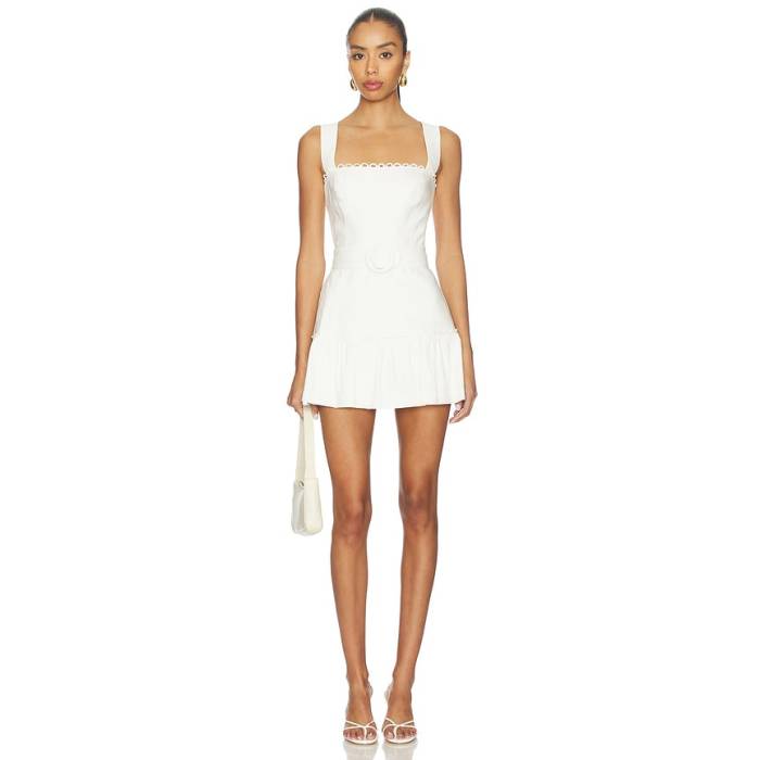 アマンダアプリチャード Amanda Uprichard 【 Lena Romper Women Ivory 】 ロンパース レディース 象牙色