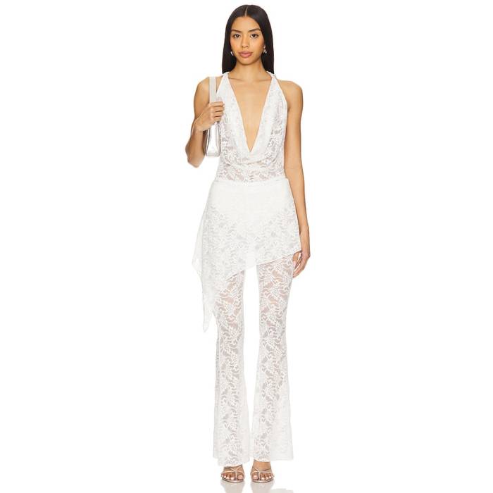 Superdown 【 Colson Pant Set Women White 】 ズボン下 レディース 白いこと 白いこと
