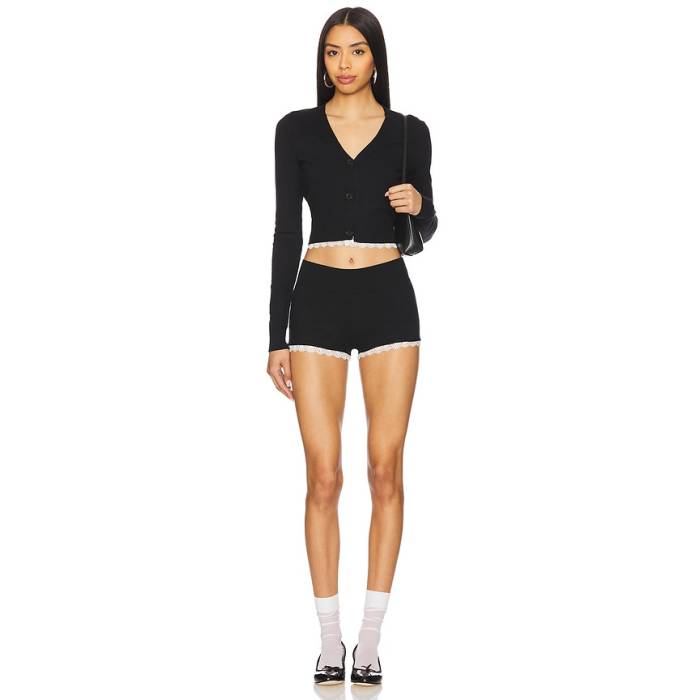 More To Come 【 Mirelle Short Set Women Black 】 レディース 黒いこと 黒いこと