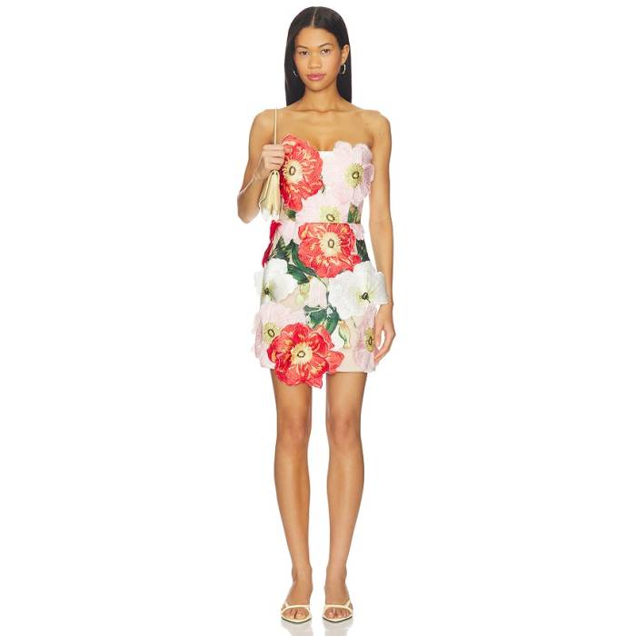 Elliatt 【 Solara Mini Dress Women Red \u0026Amp; Pink Multi 】 お召しもの レディース Red 赤・赤いこと pink さくら色 レディースファッション-ドレス
