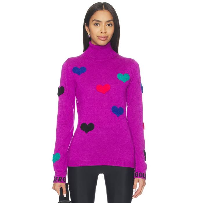 Goldbergh 【 Bacio Long Sleeve Knit Sweater Women Viola 】 Sleeve 捩り 編み物 調教師 レディース