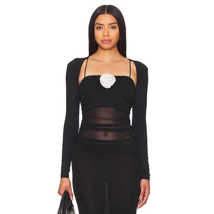 Bubish 【 Mimi Top \u0026 Bolero Set Women Black \u0026Amp; White 】 レディース 黒いこと 黒いこと 白いこと 白いこと