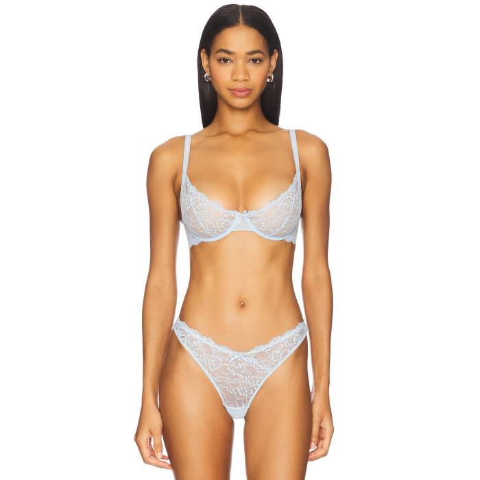 フルールドゥマル Fleur Du Mal 【 Bianca Lace Balconette Women Forget Me Not 】 インナー 下着 ナイトウェア レディース インナー 下着 ランジェリー ブラジャー レディース