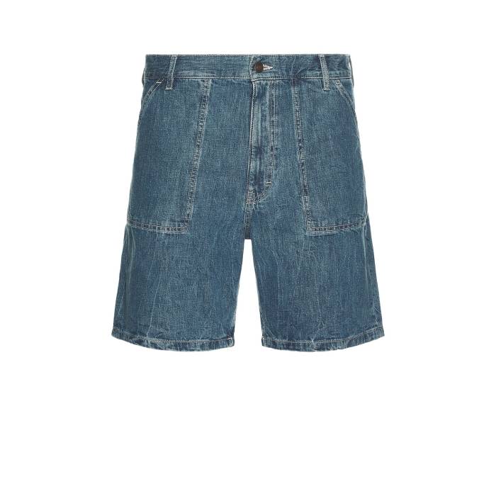 Jeanerica 【 Genua Worker Chino Shorts Men Round House Blue 】 worker ワーカー チノ ショーツ メンズファッション ズボン パンツ メンズ 青色 ブルー