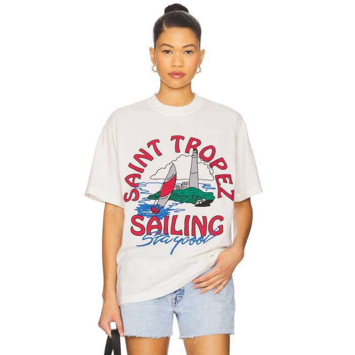 Stay Cool 【 St. Tropez Sailing Tee Unisex Cream 】 Tシャツ レディースファッション トップス Tシャツ カットソー ユニセックス クリーム