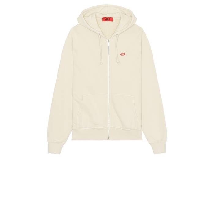 フォートゥーフォーオン 424 【 Zip Up Hoodie Men Tea Washing 】 ジップフーディー メンズファッション トップス パーカー メンズ