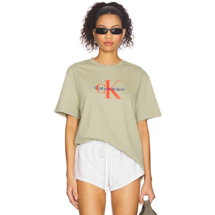 カルバンクライン Calvin Klein 【 Monologo Tee Unisex Tea 】 Tシャツ レディースファッション トップス Tシャツ カットソー ユニセックス