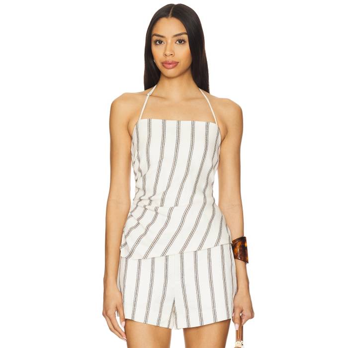 エーエルシー A.l.c. 【 Charolette Top Women Cream Stripe 】 レディースファッション トップス タンクトップ レディース クリーム Stripe ストライプ