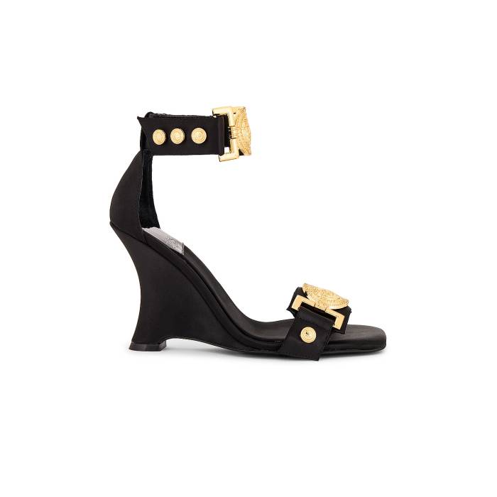 ジェフリーキャンベル Jeffrey Campbell 【 Leonite Sandal Women Black Satin Gold 】 靴 レディース靴 サンダル その他 レディース 黒色 ブラック サテン ゴールド