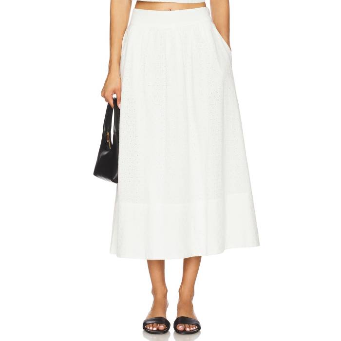 ペイジ Paige 【 Ojai Skirt Women White 】 レディースファッション ボトムス スカート レディース 白色 ホワイト