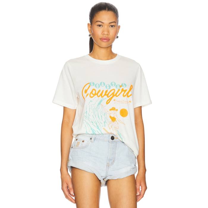 Sendero Provisions Co. 【 Coastal Cowgirl T-Shirt Women Vintage White 】 Tシャツ レディースファッション トップス タンクトップ レディース vintage ビンテージ・ヴィンテージ 白色 ホワイト